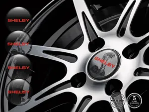 Shelby Emblema Bombado Logo Pegatinas de Aro Alta Calidad